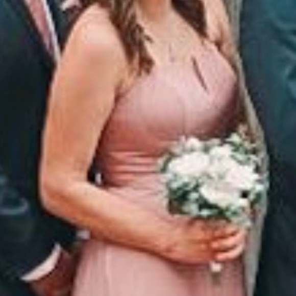 Azazie Janneth Bridesmaid Dress in Dusty Rose  Size A6 - Picture 5 of 5